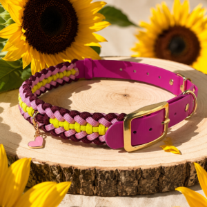 collier tressé et tournesols ensoleillés
