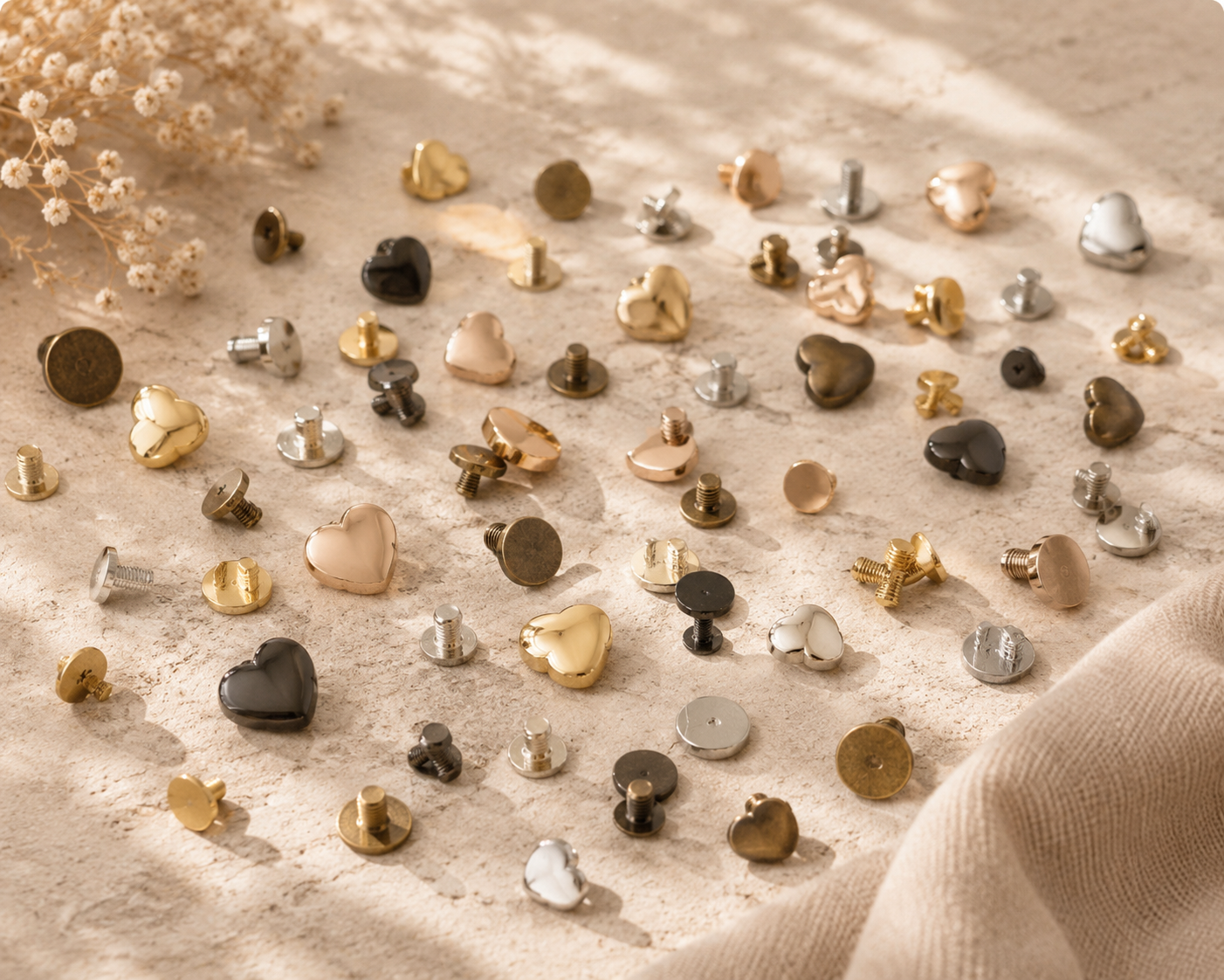 Bouclerie et rivets pour muselière