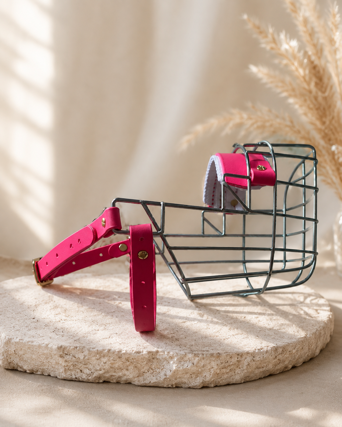 Muselière cage sur mesure : créez un modèle unique et sécurisant pour votre chien Muselière cage sur mesure avec attache simple